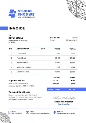 Freelancer Invoice